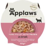Karma dla kota APPLAWS miseczka tuńczyk/krewetka 60g