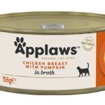 Karma dla kota APPLAWS kurczak dynia 156g