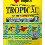 Pokarm dla ryb TROPICAL granulat 20g