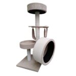 Drapak dla kota MAKSPOL nr 37 mini z kołowrotkiem różne kolory 55x55x130cm