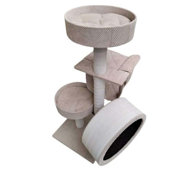 Drapak dla kota MAKSPOL nr 37 mini z kołowrotkiem różne kolory 55x55x130cm 3 Drapak dla kota MAKSPOL nr 37 mini z kołowrotkiem różne kolory 55x55x130cm