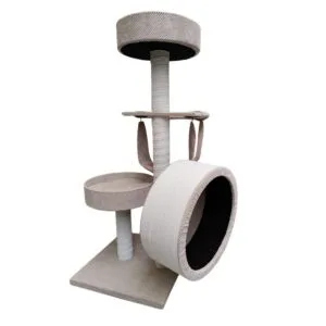 Drapak dla kota MAKSPOL nr 37 mini z kołowrotkiem różne kolory 55x55x130cm