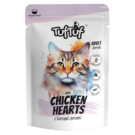 Karma dla kota BULT tuf tuf kurze serca 300g Karma dla kota BULT tuf tuf kurze serca 300g