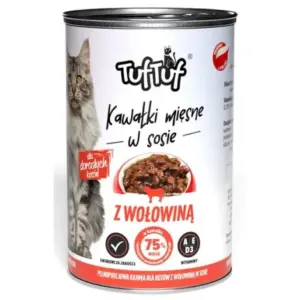 Karma dla kota BULT tuf tuf wołowina 415g