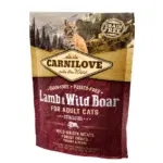 Karma dla kota CARNILOVE jagnię dzik 400g