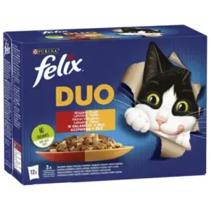 Karma dla kota FELIX DUO wiejskie smaki 12x85g