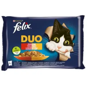 Karma dla kota FELIX DUO wiejskie smaki 4x85g