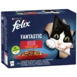 Karma dla kota FELIX fantastic wiejskie smaki 12x85g