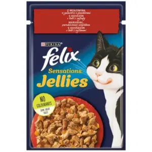 Karma dla kota FELIX wół pomidory 85g