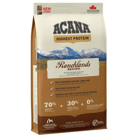 Karma dla psa ACANA Highest Protein Ranchlands 11.4kg