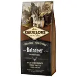 Karma dla psa CARNILOVE ADULT renifer 1.5kg- sucha bezzbożowa karma dla psów dorosłych z mięsem z renifera