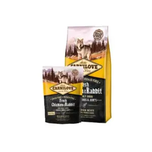 Karma dla psa CARNILOVE FRESH ADULT kurczak królik 1.5kg