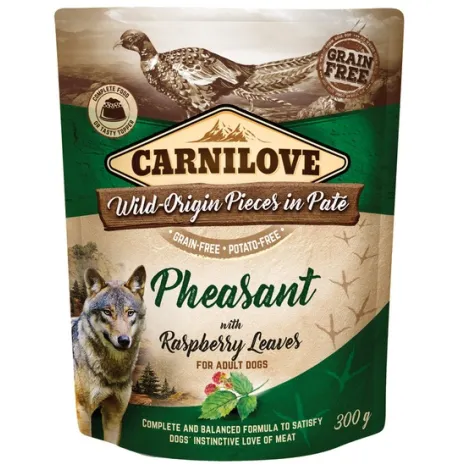 Karma dla psa CARNILOVE bażant liście maliny 300g