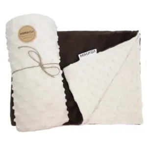 Kocyk minky-dot MIMIKO jasny beż 70x50cm