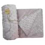 Kocyk minky-dot MIMIKO szary 70x50cm