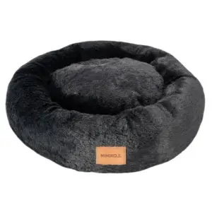 Legowisko Shaggy MIMIKO L czarne okrągłe 60cm