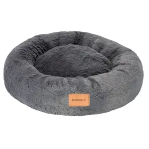 Legowisko Shaggy MIMIKO L grafitowe okrągłe 60cm