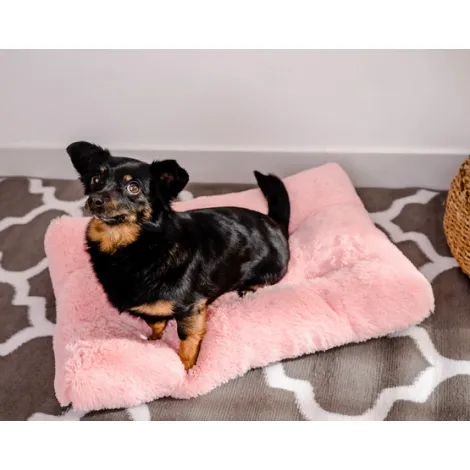 Legowisko Shaggy MIMIKO L prostokątne różowe 65x45cm 3 Legowisko Shaggy MIMIKO L prostokątne różowe 65x45cm