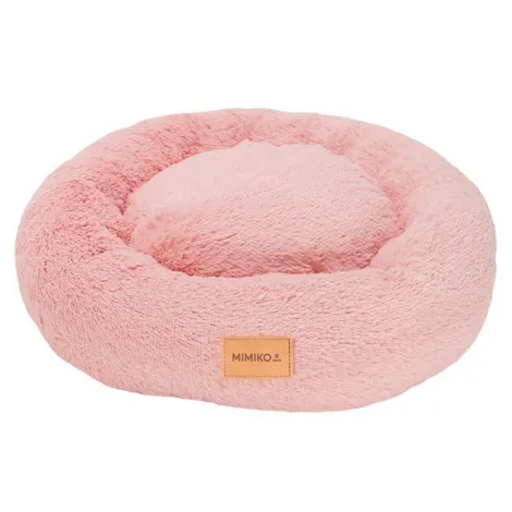 Legowisko Shaggy MIMIKO L różowe okrągłe 60cm