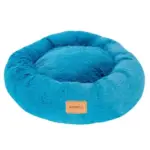 Legowisko Shaggy MIMIKO L turkusowe okrągłe 60cm
