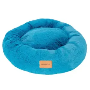 Legowisko Shaggy MIMIKO L turkusowe okrągłe 60cm