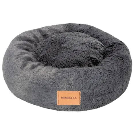 Legowisko Shaggy MIMIKO M grafitowe okrągłe 45cm