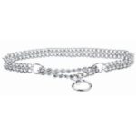 Obroża dla psa CHABA metalowa podwójna 2.5mm-45cm