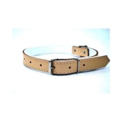 Obroża dla psa CHABA skórzana 14mm-40cm naturalna