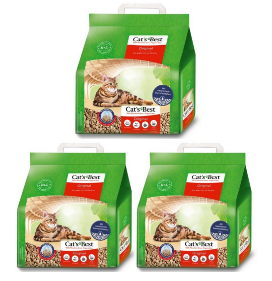 Pakiet żwirek CAT'S Best Original 3x2.1 kg