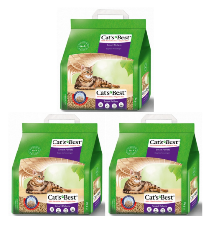 Pakiet żwirek CAT'S Best Smart Pellets 3x5 kg