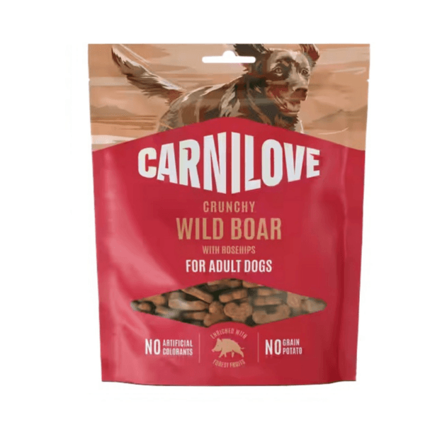 Przysmaki dla psa CARNILOVE Crunchy Snack dzik 200g Przysmaki dla psa CARNILOVE Crunchy Snack dzik 200g