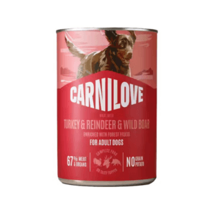 Karma dla psa CARNILOVE indyk renifer dzik 400g