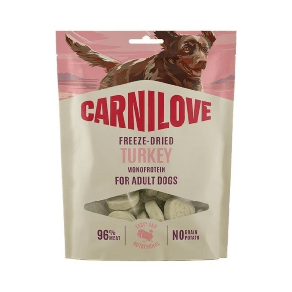 Przysmaki dla psa CARNILOVE Freeze Dried monoprotein indyk 60g