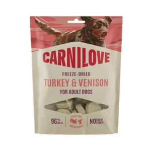 Przysmaki dla psa CARNILOVE Freeze Dried monoprotein indyk dziczyzna 60g