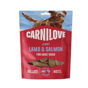 Przysmaki dla psa CARNILOVE Jerky jagnięcina łosoś 100g