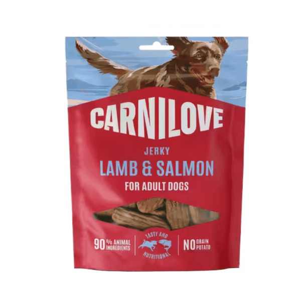 Przysmaki dla psa CARNILOVE Jerky jagnięcina łosoś 100g Przysmaki dla psa CARNILOVE Jerky jagnięcina łosoś 100g