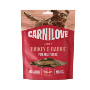 Przysmaki dla psa CARNILOVE Jerky indyk królik 100g
