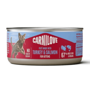 Karma dla kota CARNILOVE kitten indyk łosoś 100g