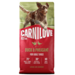 Karma dla psa CARNILOVE adult kaczka bażant 1.5kg