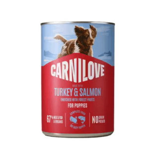 Karma dla psa CARNILOVE Puppy łosoś indyk 400g