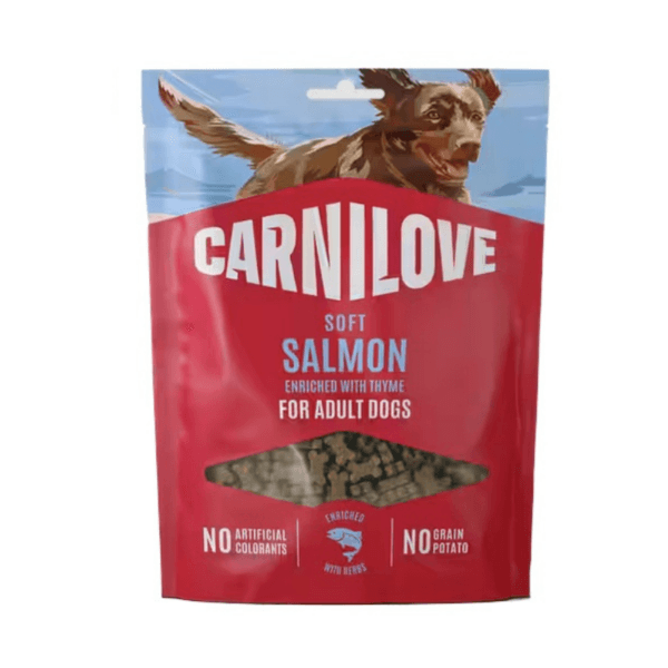 Przysmaki dla psa CARNILOVE Dog Soft Snack Small Bite łosoś 200g Przysmaki dla psa CARNILOVE Dog Soft Snack Small Bite łosoś 200g