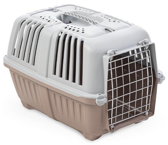 Transporter dla kota marki YARRO pratiko różowo szary