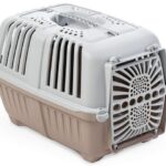 Transporter mały dla kota marki YARRO różowo szary