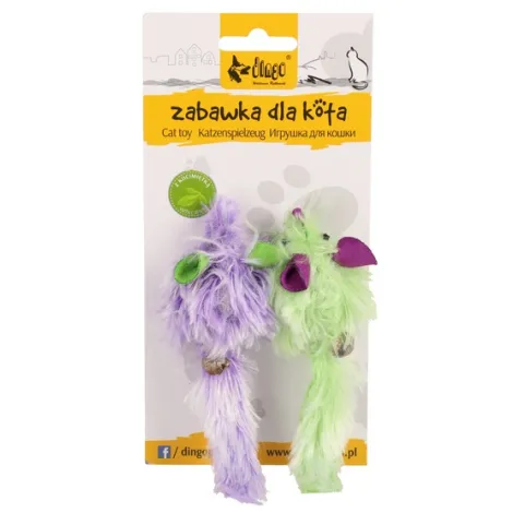 Zabawka dla kota DINGO myszki disco 2 szt Zabawka dla kota DINGO myszki disco 2 szt