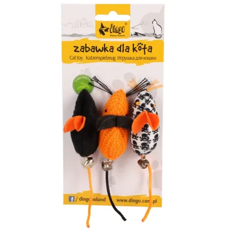 Zabawka dla kota DINGO myszki z Salem 3 szt Zabawka dla kota DINGO myszki z Salem 3 szt