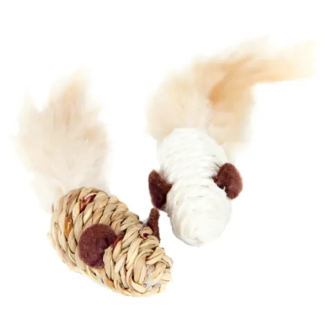 Zabawka dla kota DINGO sizalowe myszki 2 szt Zabawka dla kota DINGO sizalowe myszki 2 szt