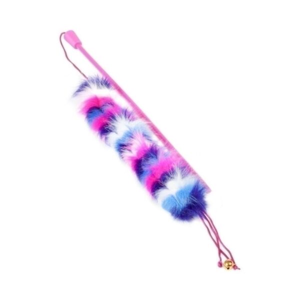 Zabawka dla kota DINGO wędka Mizu fiolet