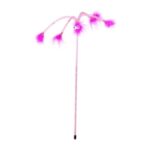 Zabawka dla kota DINGO wędka ogi różowa