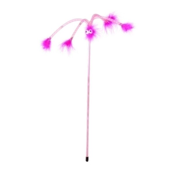 Zabawka dla kota DINGO wędka ogi różowa Zabawka dla kota DINGO wędka ogi różowa