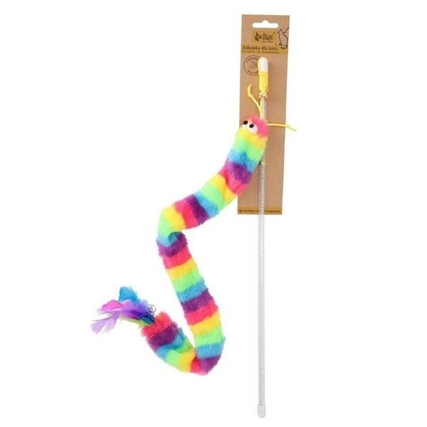 Zabawka dla kota DINGO wędka robak